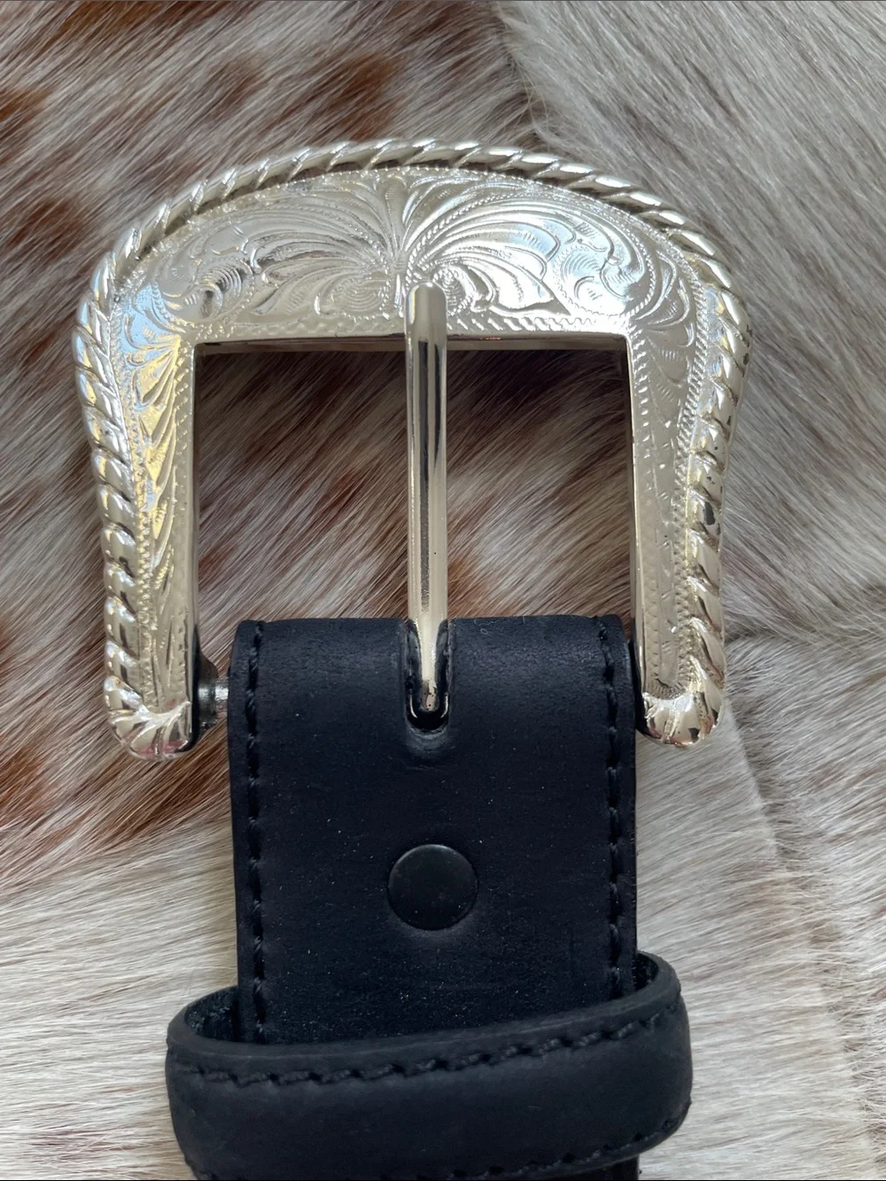 Tony Lama “The Duke” Center Applique Western Belt. Style 7233L size 38